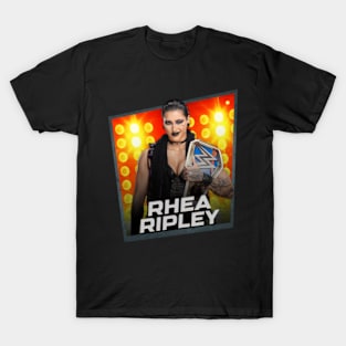 Rhea Ripley/////Card Game Concept Design T-Shirt